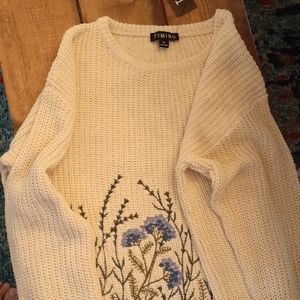 Forever 21 Embroidered Sweater by Timing